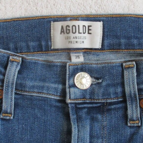 AGOLDE Jeans Size 26 Sophie Crop Skinny Denim - Picture 12 of 12